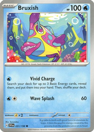 Bruxish 51 - SV01 Scarlet & Violet Base Set Reverse Holofoil