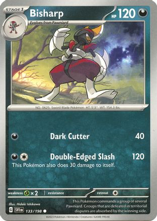 Bisharp 133 - SV01 Scarlet & Violet Base Set Reverse Holofoil