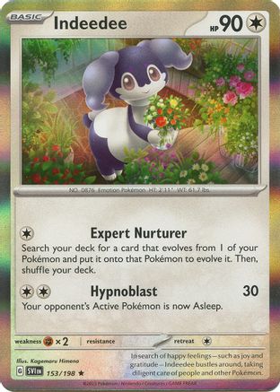 Indeedee 153 - SV01 Scarlet & Violet Base Set Reverse Holofoil