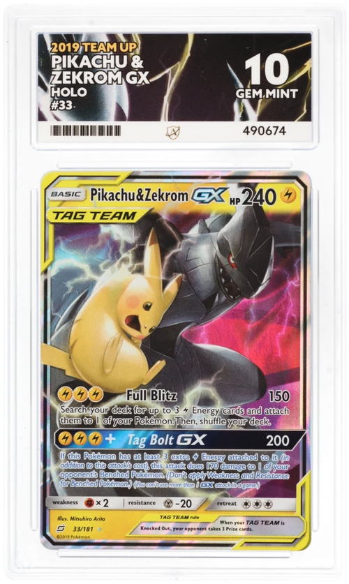 Pikachu & Zekrom GX 33/181 - Ace 10 - Team Up