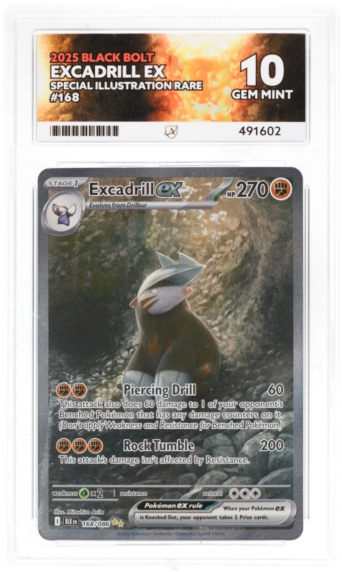 ACE 10 - Excadrill ex - 168/086 - Black Bolt - Pokemon