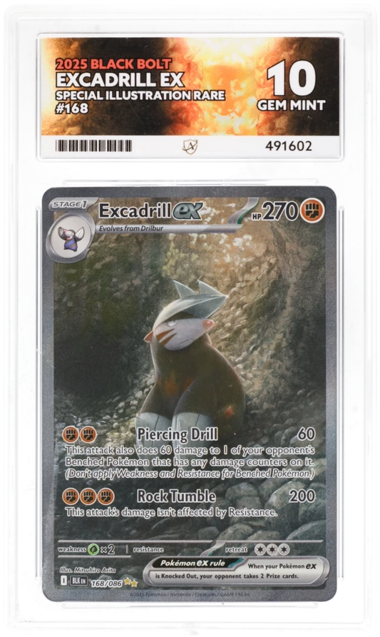 ACE 10 - Excadrill ex - 168/086 - Black Bolt - Pokemon
