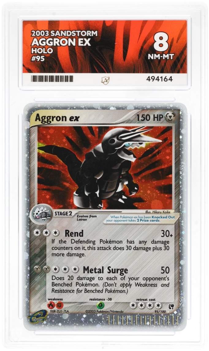 ACE 8 - Aggron ex - 95/100 - Sandstorm - Pokemon - front