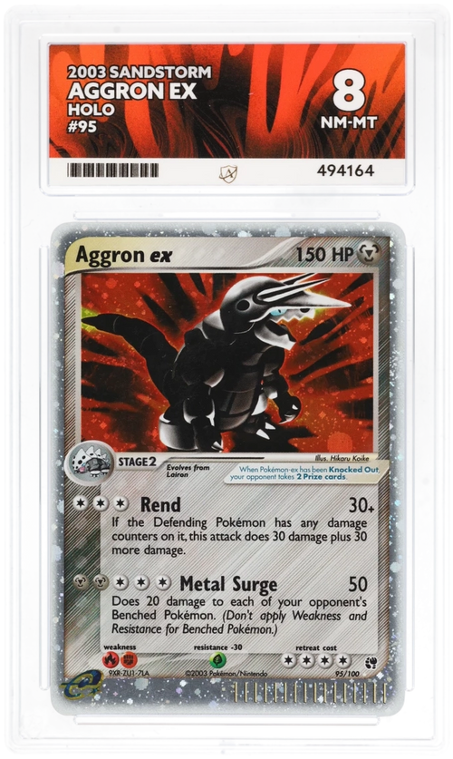 ACE 8 - Aggron ex - 95/100 - Sandstorm - Pokemon - front