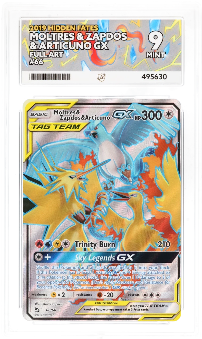 Moltres & Zapdos & Articuno GX 66 - Ace 9 - Hidden Fates