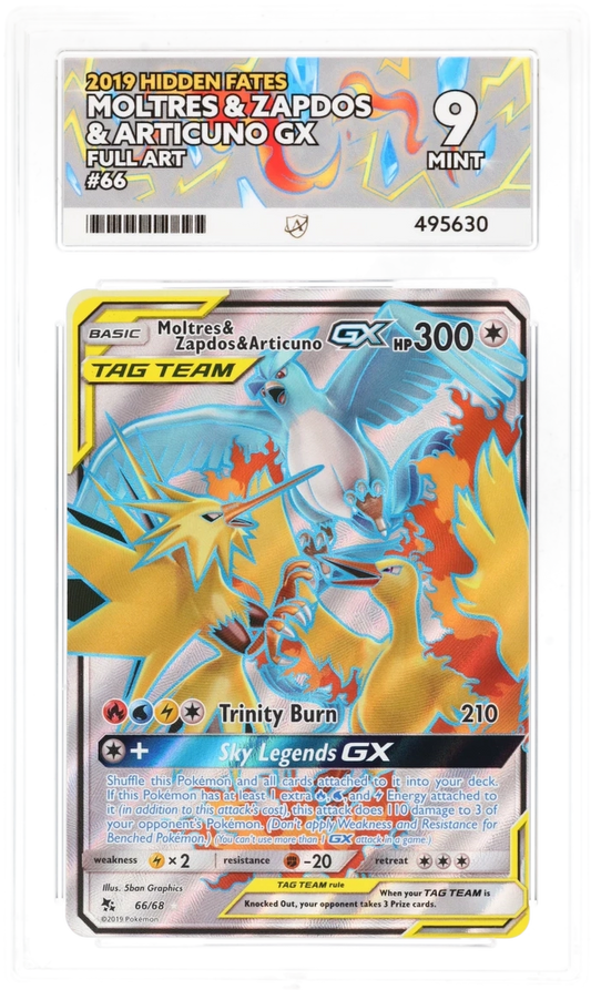 Moltres & Zapdos & Articuno GX 66 - Ace 9 - Hidden Fates