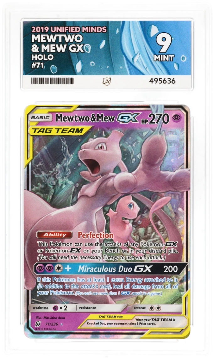 Mewtwo & Mew GX Holo 71/236 - Ace 9 - 2019 Unified Minds