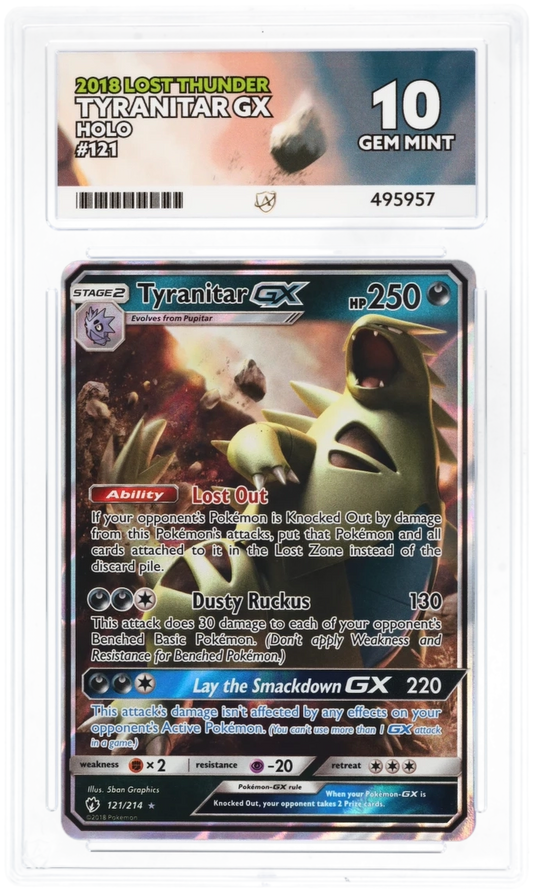 ACE 10 - Tyranitar GX - 121/214 - Lost Thunder - Pokemon