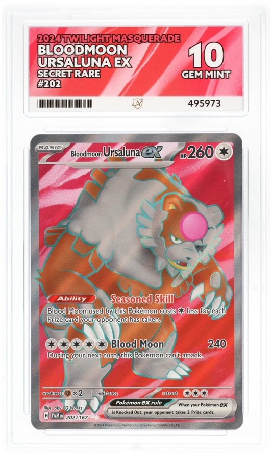 ACE 10 - Bloodmoon Ursaluna ex - 202/167 - Twilight Masquerade - Pokemon