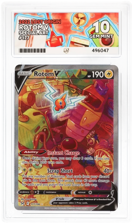ACE 10  - Rotom V - 177/196 - Special Art - Lost Origin - Pokemon