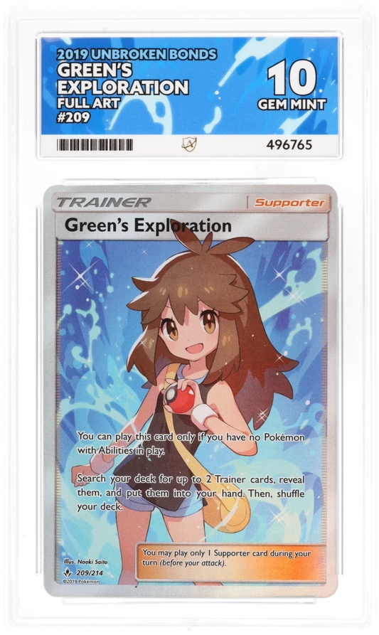 ACE 10 - Green's Exploration - 209/214 - Unbroken Bonds - Pokemon