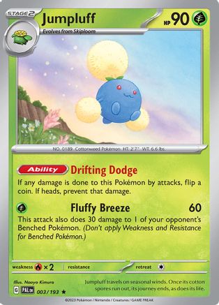 Jumpluff 3 - SV02 Paldea Evolved Reverse Holofoil