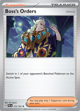 Boss's Orders - 172/193 172 - SV02 Paldea Evolved Holofoil