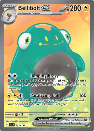 Bellibolt ex - 237/193 237 - SV02 Paldea Evolved Holofoil