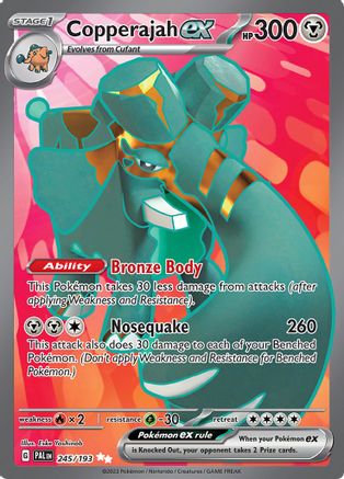 Copperajah ex - 245/193 245 - SV02 Paldea Evolved Holofoil