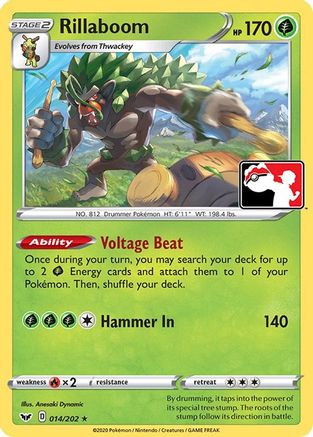 Rillaboom 14/202 - Prize Pack Series Cards