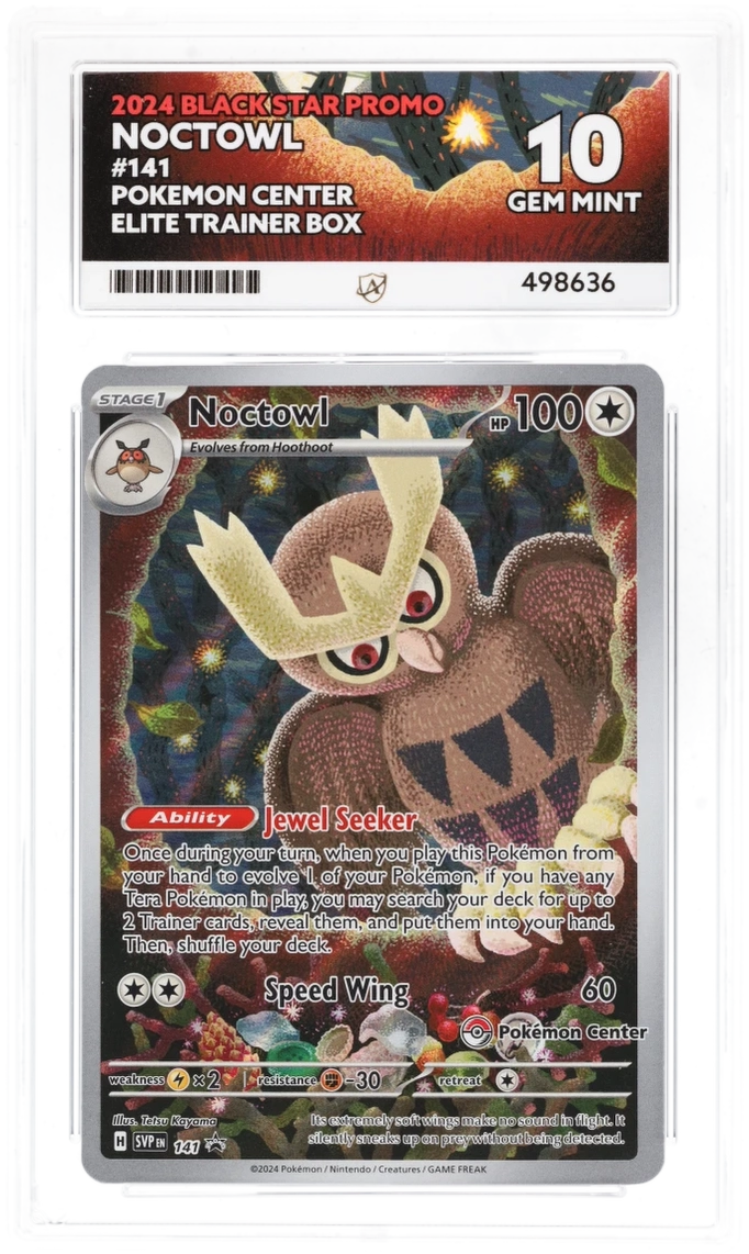 ACE 10 - Noctowl - 141 - Black Star Promo - Pokemon Center Elite Trainer Box - Pokemon - front