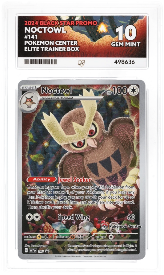 ACE 10 - Noctowl - 141 - Black Star Promo - Pokemon Center Elite Trainer Box - Pokemon - front