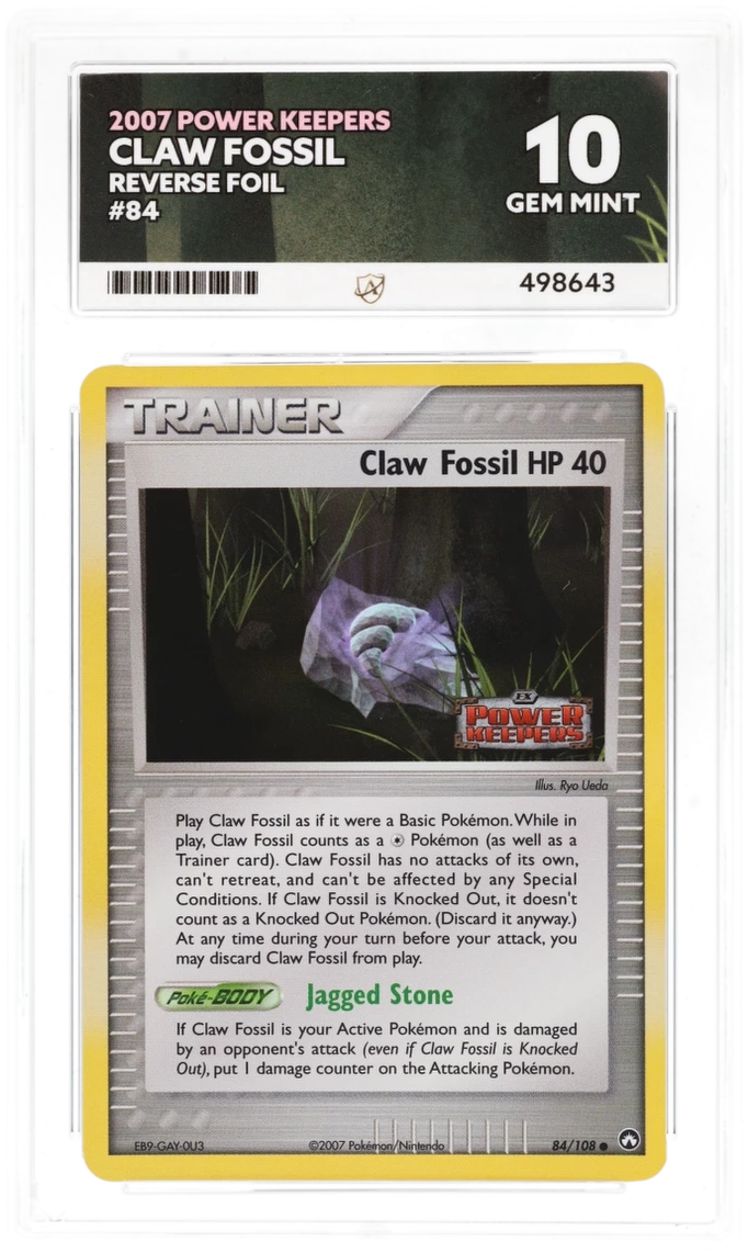 Claw Fossil Reverse Foil 84/108 - Ace 10 - 2007 Power Keepers