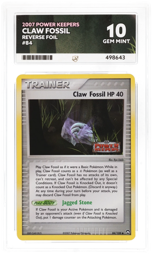 Claw Fossil Reverse Foil 84/108 - Ace 10 - 2007 Power Keepers