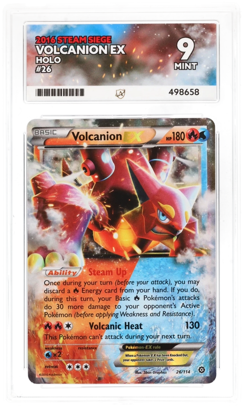Volcanion EX Holo - Ace 9 - Steam Siege