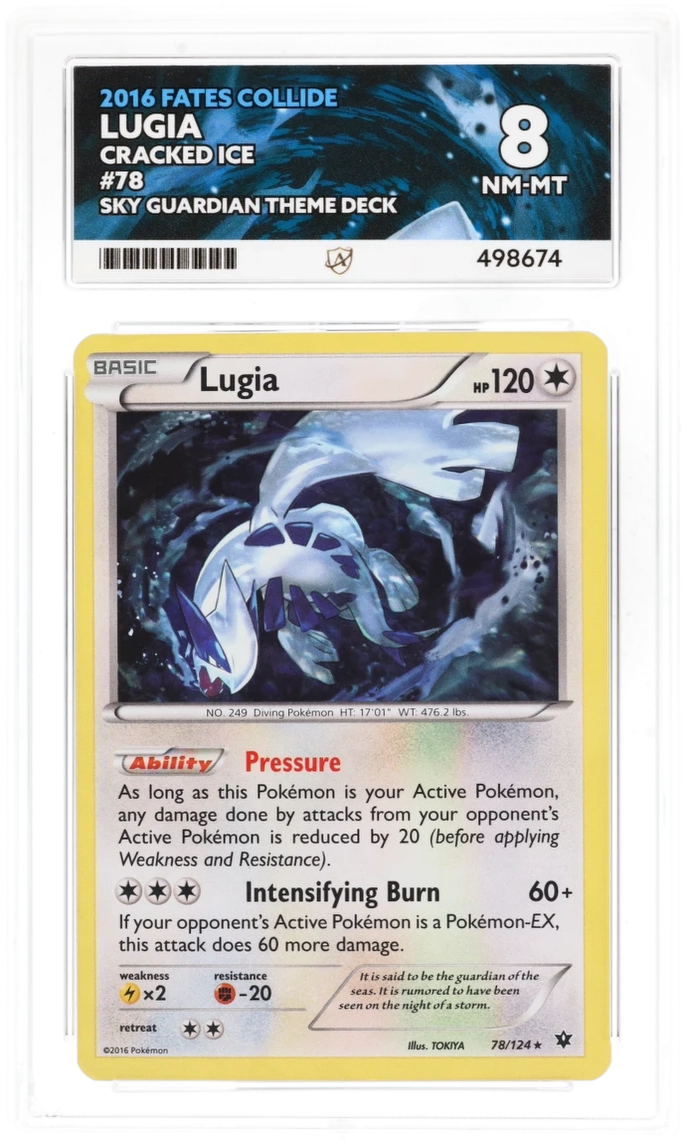 Lugia Cracked Ice 78/124 - Ace 8 - Fates Collide