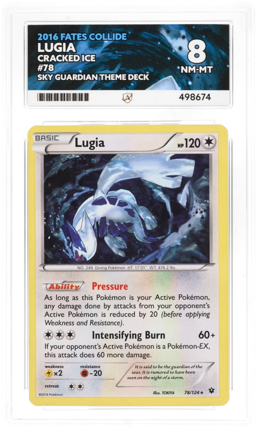 Lugia Cracked Ice 78/124 - Ace 8 - Fates Collide