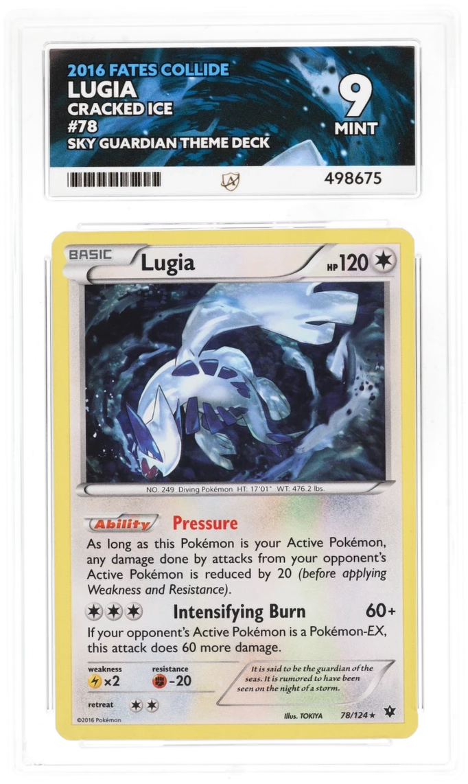 Lugia Cracked Ice 78/124 - Ace 9 - Fates Collide