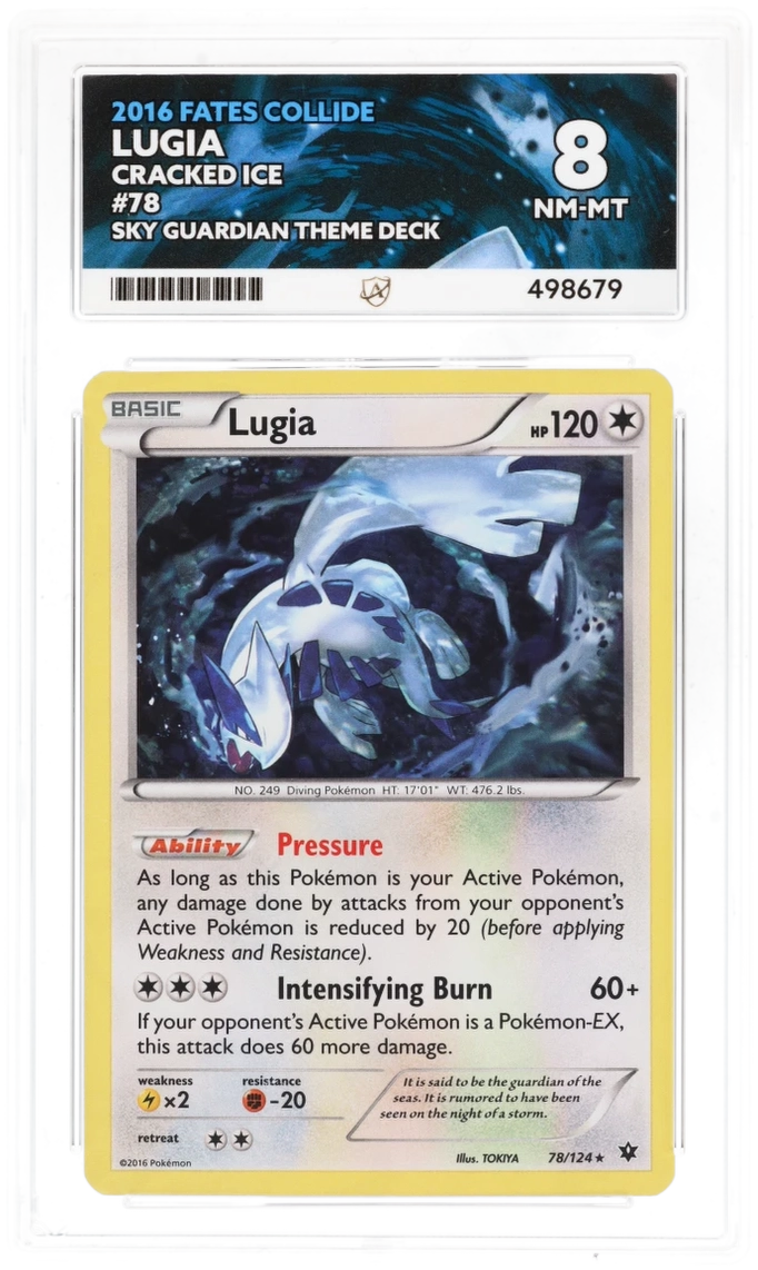 Lugia Cracked Ice 78/124 - Ace 8 - Fates Collide