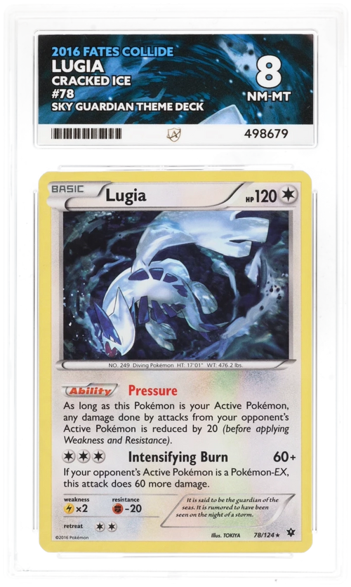 Lugia Cracked Ice 78/124 - Ace 8 - Fates Collide