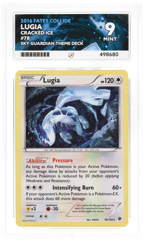 Lugia Cracked Ice 78/124 - Ace 9 - Fates Collide