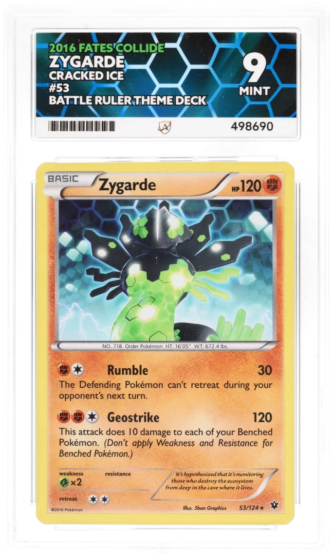 Zygarde Cracked Ice Holo - Ace 9 - Fates Collide