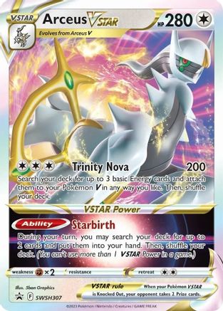 Arceus VSTAR - SWSH307 SWSH307/307 - SWSH Sword & Shield Promo Cards Holofoil