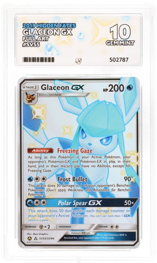 Glaceon GX SV55 - Ace 10 - Hidden Fates