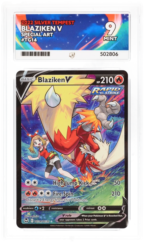 Blaziken V TG14 - Ace 9 - Silver Tempest
