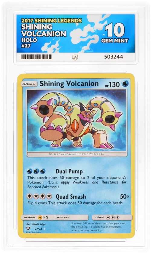 Shining Volcanion Holo - Ace 10 - Shining Legends