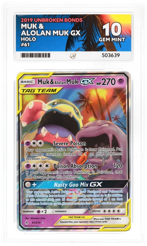 ACE 10 - Muk & Alolan Muk GX - 61/214 - Unbroken Bonds - Pokemon