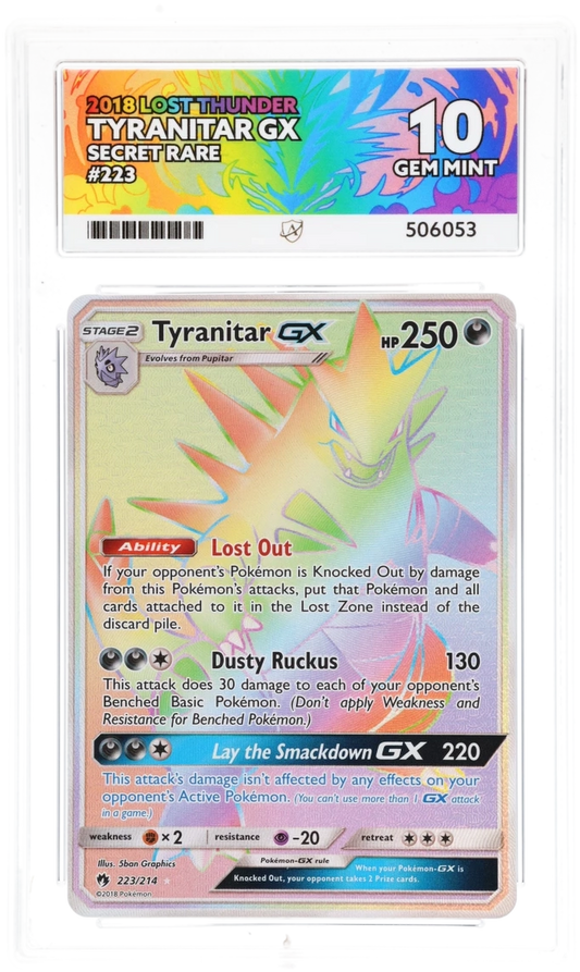 ACE 10 - Tyranitar GX - 223/214 - Lost Thunder - Pokemon