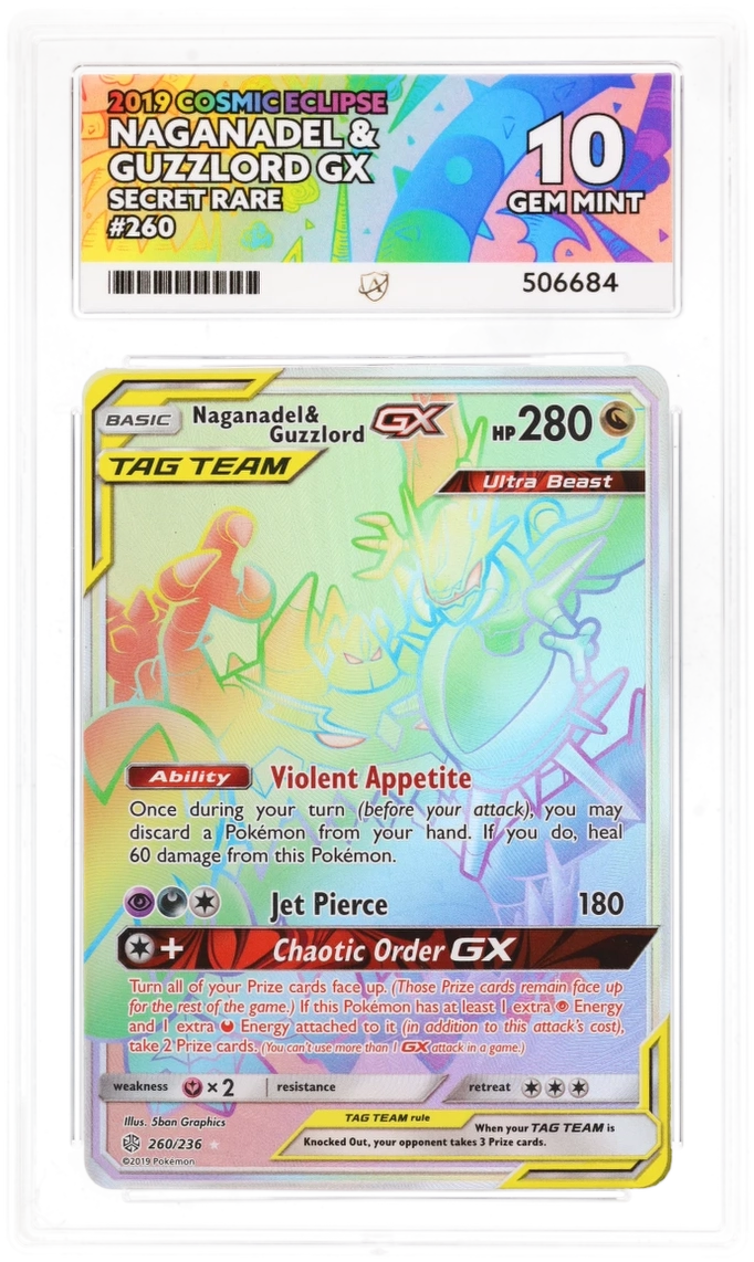 ACE 10 - Naganadel & Guzzlord GX - 260/236 - Cosmic Eclipse - Pokemon