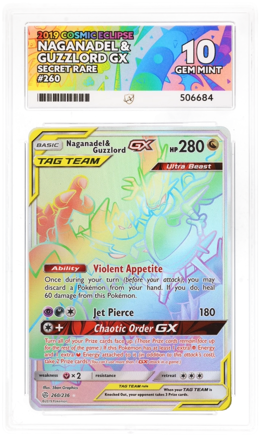 ACE 10 - Naganadel & Guzzlord GX - 260/236 - Cosmic Eclipse - Pokemon