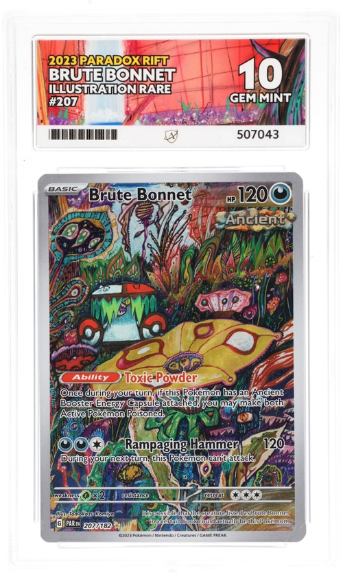 ACE 10 - Brute Bonnet - 207/182 - Paradox Rift - Pokemon