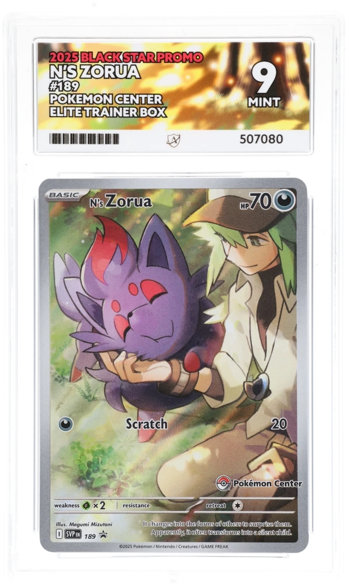 N'S Zorua 189 - Ace 9 - 2025 Pokemon Center ETB Promo