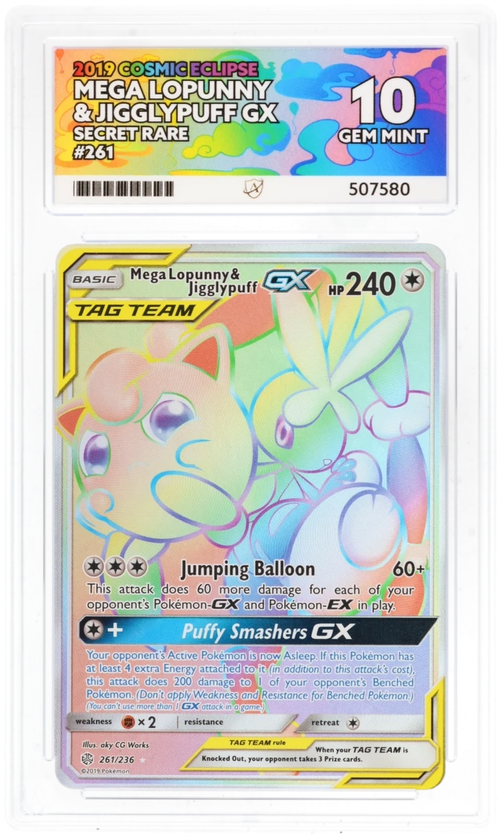 ACE 10 - Mega Lopunny & Jigglypuff GX - 261/236 - Cosmic Eclipse - Pokemon