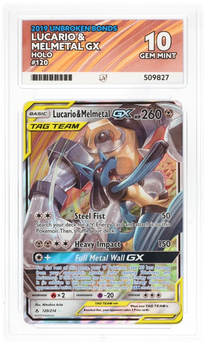 ACE 10 - Lucario & Melmetal GX - 120/214 - Unbroken Bonds - Pokemon