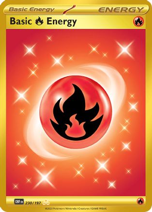 Basic Fire Energy - 230/197 230 - SV03 Obsidian Flames Holofoil
