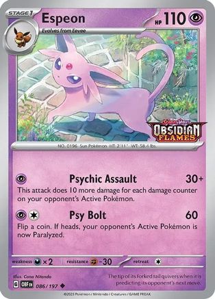 Espeon (Best Buy Exclusive) 86 - SV Scarlet & Violet Promo Cards Holofoil