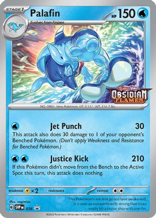 Palafin (Prerelease Promo) 36 - SV Scarlet & Violet Promo Cards Holofoil