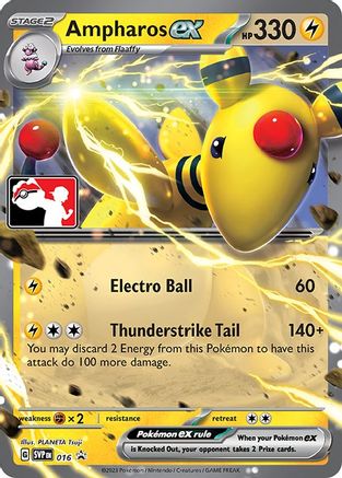 Ampharos ex 16 - Prize Pack Series Cards