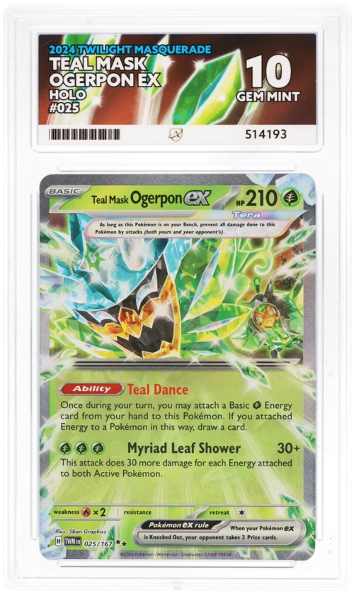 ACE 10 - Teal Mask Ogerpon ex - 025/167 - Twilight Masquerade - Pokemon