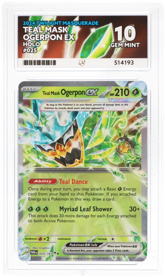 ACE 10 - Teal Mask Ogerpon ex - 025/167 - Twilight Masquerade - Pokemon